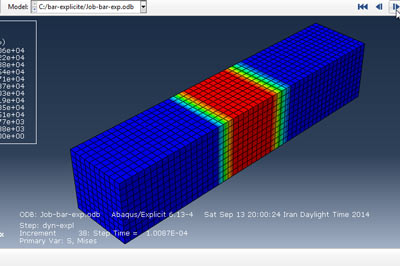 آموزش تحلیل اثر موج انفجار انتشار موج در اباکوس abaqus 